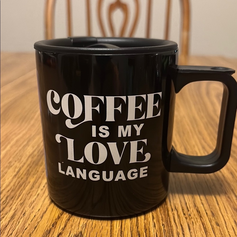 “Coffee Is My Love Language” Stainless Steel Mug.